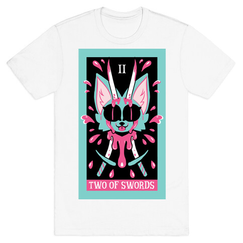 Creepy Cute Tarots: Two Of Swords T-Shirt