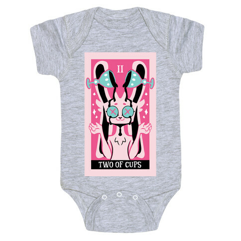 Creepy Cute Tarots: Two Of Cups Baby One-Piece