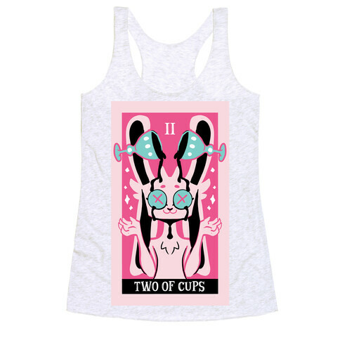 Creepy Cute Tarots: Two Of Cups Racerback Tank Top