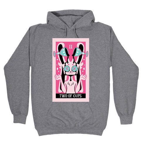 Creepy Cute Tarots: Two Of Cups Hooded Sweatshirt