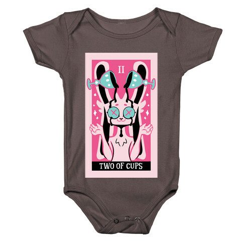 Creepy Cute Tarots: Two Of Cups Baby One-Piece