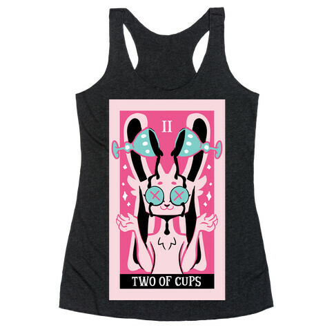 Creepy Cute Tarots: Two Of Cups Racerback Tank Top