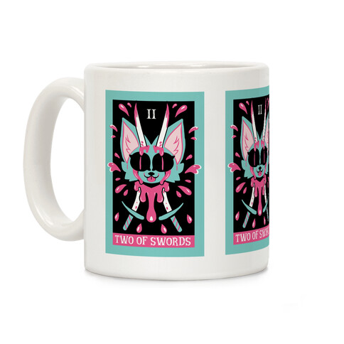 Creepy Cute Tarots: Two Of Swords Coffee Mug