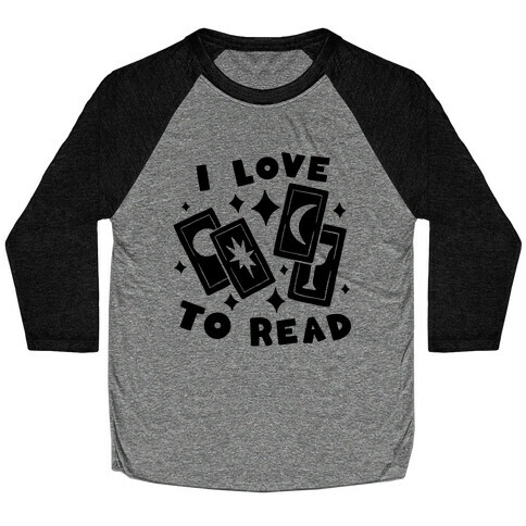 I Love To Read Tarot Baseball Tee