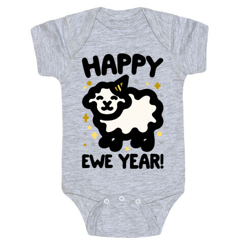 Happy Ewe Year Baby One-Piece