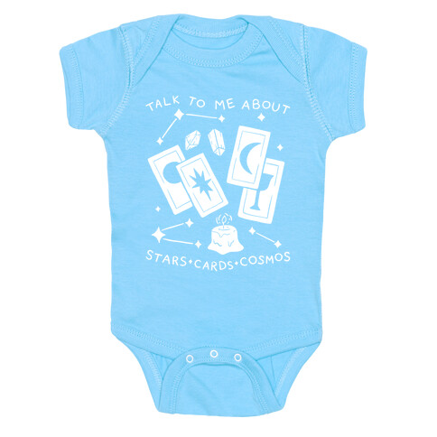 Talk To Me About Stars, Cards, And Cosmos Baby One-Piece