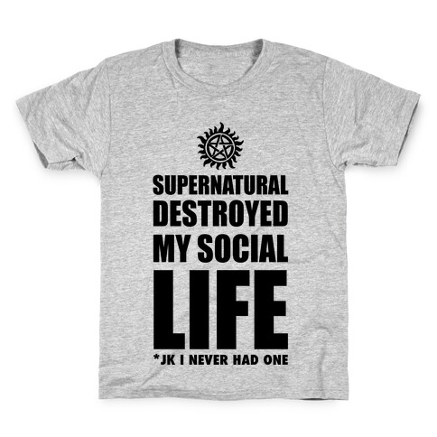 Supernatural Destroyed My Life Kids T-Shirt