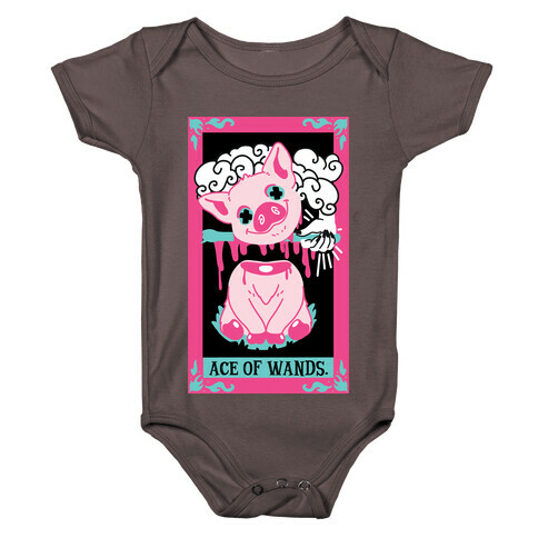 Creepy Cute Tarots: Ace of Wands Baby One-Piece