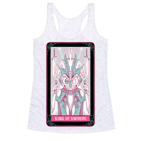 Creepy Cute Tarots: King of Swords Racerback Tank Top