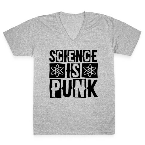 Science Is Punk V-Neck Tee Shirt