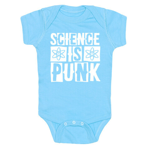 Science Is Punk White Print Baby One-Piece