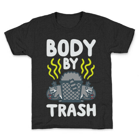 Body By Trash White Print Kids T-Shirt