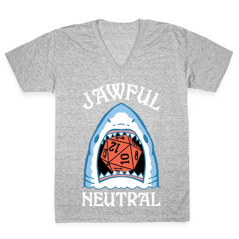 Jawful Neutral V-Neck Tee Shirt