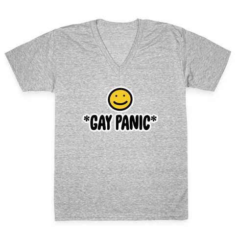 *Gay Panic* V-Neck Tee Shirt