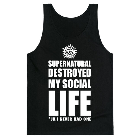 Supernatural Destroyed My Life Tank Top