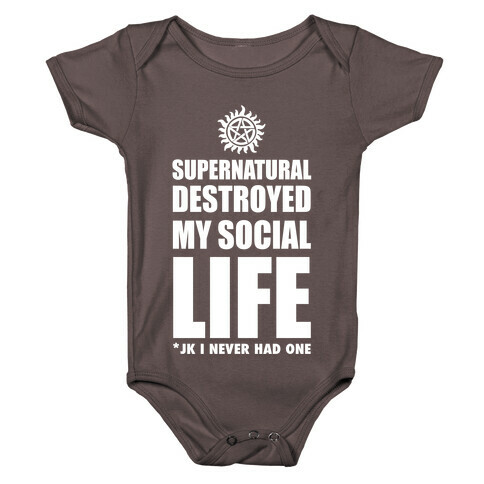 Supernatural Destroyed My Life Baby One-Piece