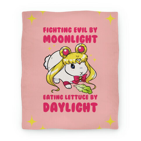 Fighting Evil By Moonlight Eating Lettuce By Daylight Blanket