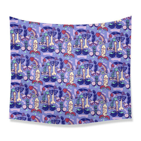 Phallic Witchy Things Pattern Tapestry