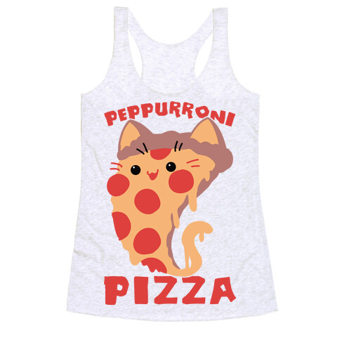 PepPURRoni Pizza Racerback Tank Top