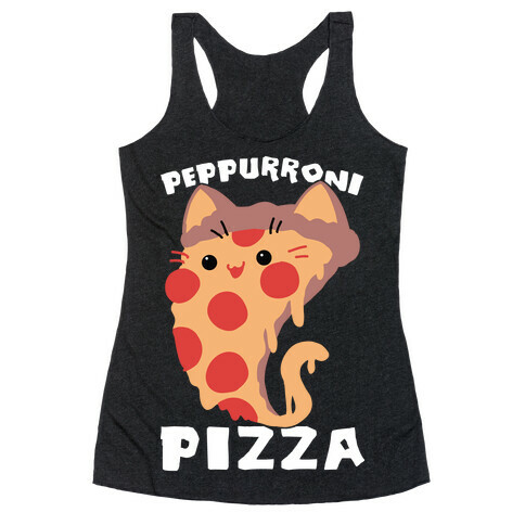 PepPURRoni Pizza Racerback Tank Top