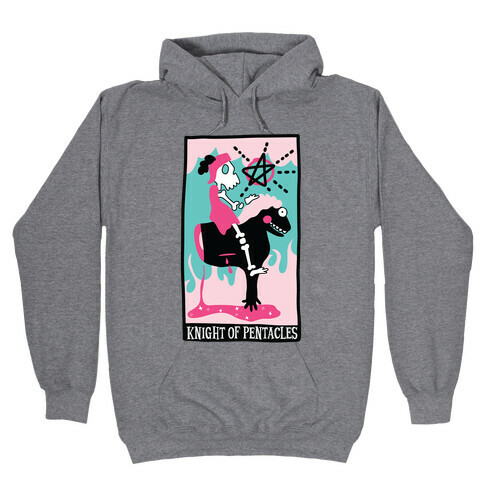 Creepy Cute Tarots: Knight of Pentacles Hooded Sweatshirt