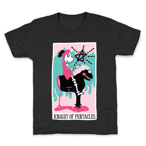 Creepy Cute Tarots: Knight of Pentacles Kids T-Shirt