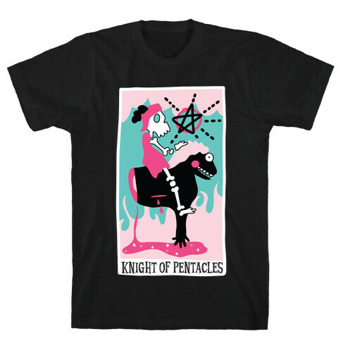 Creepy Cute Tarots: Knight of Pentacles T-Shirt