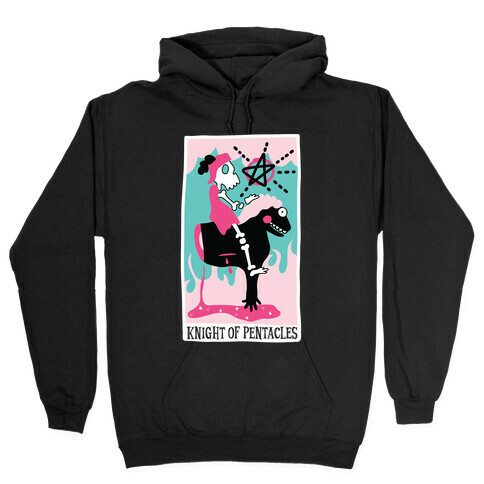 Creepy Cute Tarots: Knight of Pentacles Hooded Sweatshirt