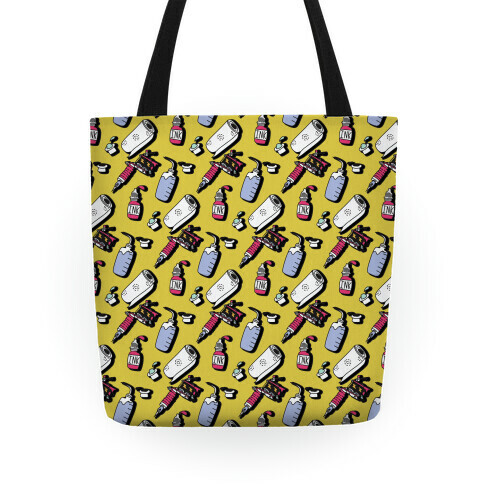 Tattoo Supplies Pattern Tote