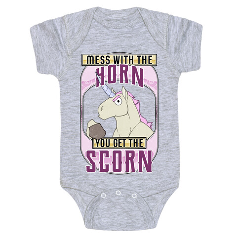 Mess With The Horn You Get The Scorn Baby One-Piece