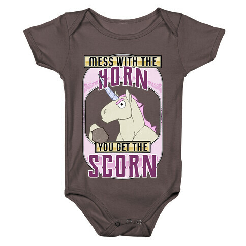 Mess With The Horn You Get The Scorn Baby One-Piece