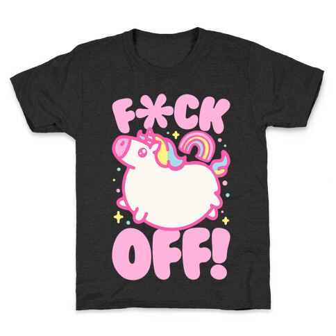 F*ck Off Unicorn White Print Kids T-Shirt