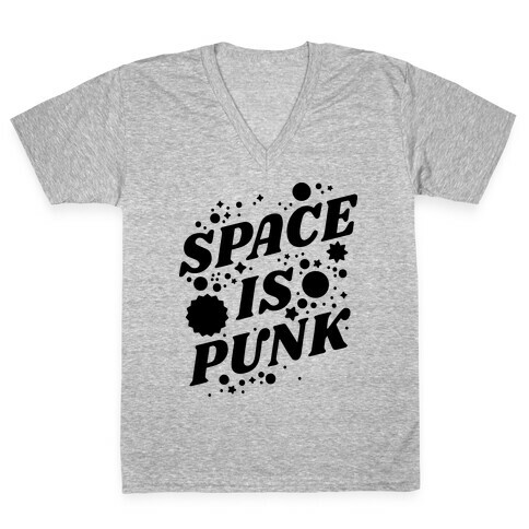 Space is Punk V-Neck Tee Shirt
