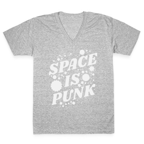 Space is Punk V-Neck Tee Shirt