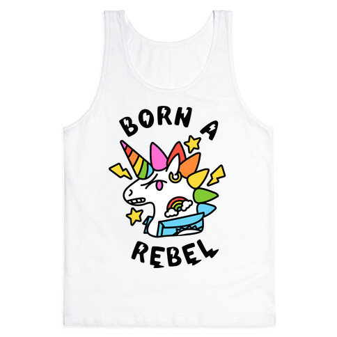 Born a Rebel (Punk Unicorn) Tank Top
