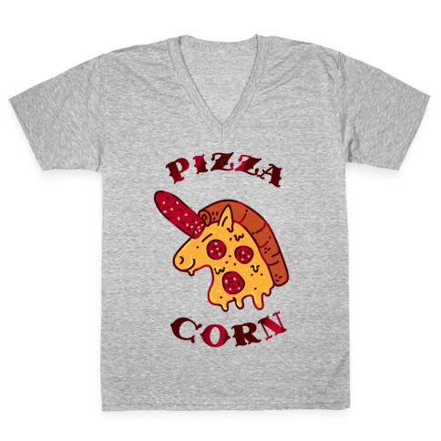 Pizzacorn V-Neck Tee Shirt
