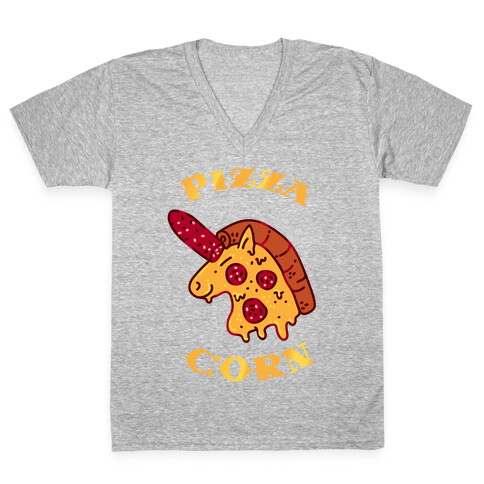 Pizzacorn V-Neck Tee Shirt