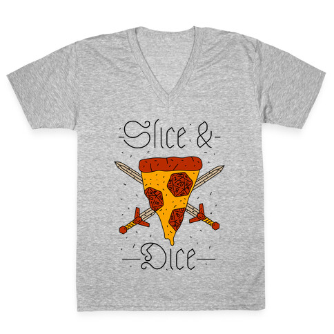 Slice & Dice  V-Neck Tee Shirt