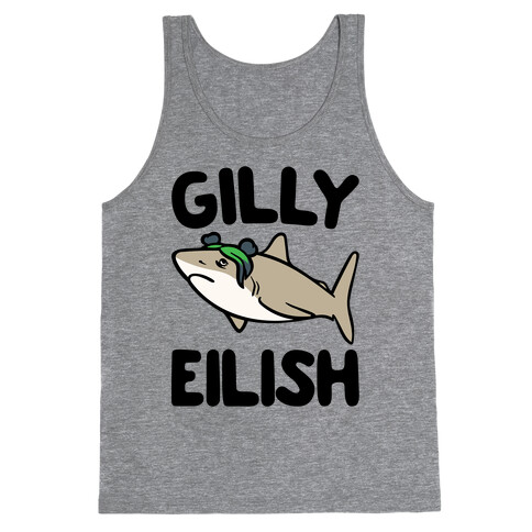 Gilly Eilish Shark Parody Tank Top