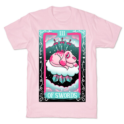 Creepy Cute Tarots: Three Of Swords T-Shirt