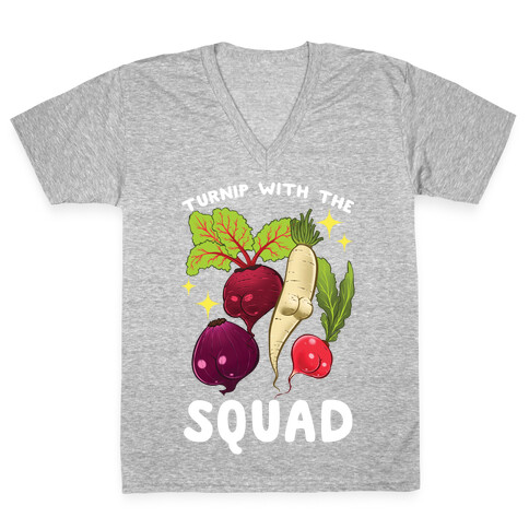 Turnip With The Squad V-Neck Tee Shirt