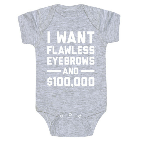 Flawless Eyebrows Baby One-Piece