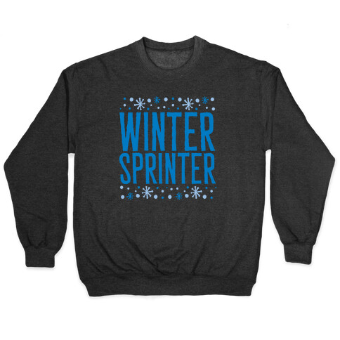Winter Sprinter White Print Pullover
