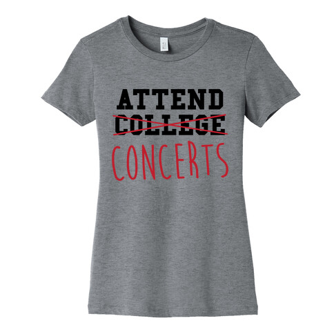Concerts Womens T-Shirt