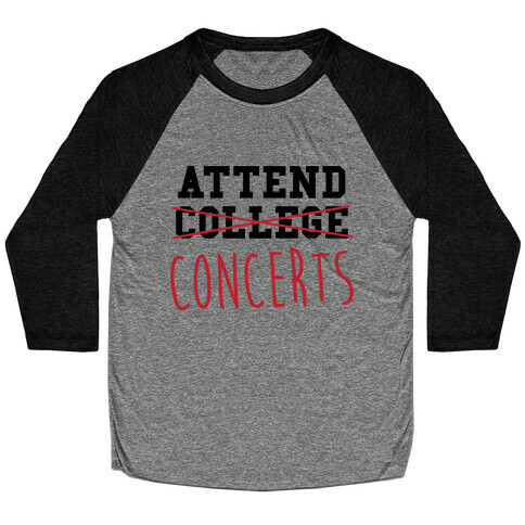 Concerts Baseball Tee