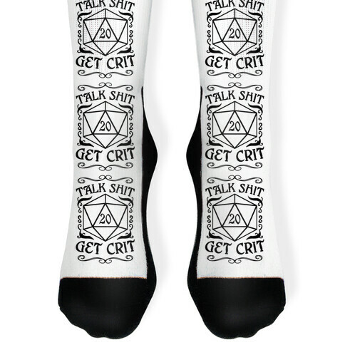 Talk shit Get Crit Sock