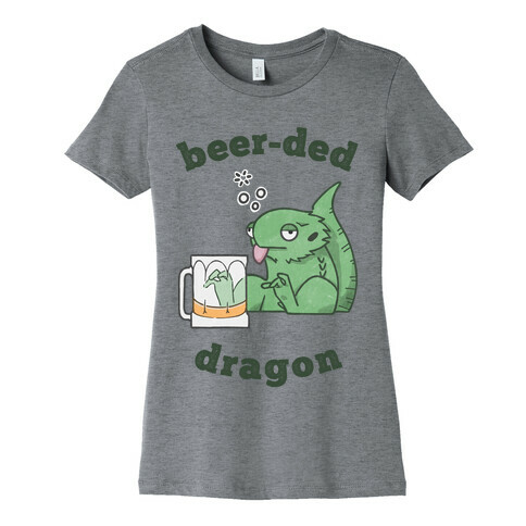 Beer-ded Dragon Womens T-Shirt