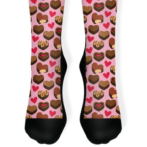 Chocolates of Love Pattern Sock
