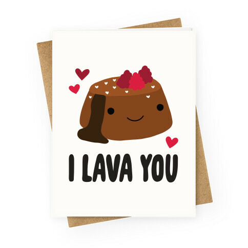 I Lava You Greeting Card