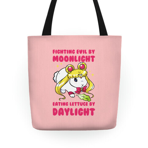 Fighting Evil By Moonlight Eating Lettuce By Daylight Tote